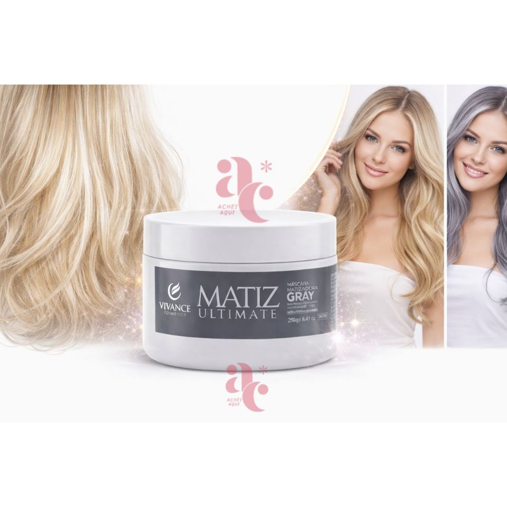 MASCARA MATIZ ULTIMATE PLATINADO GRAY VIVANCE COSMETICS 250G