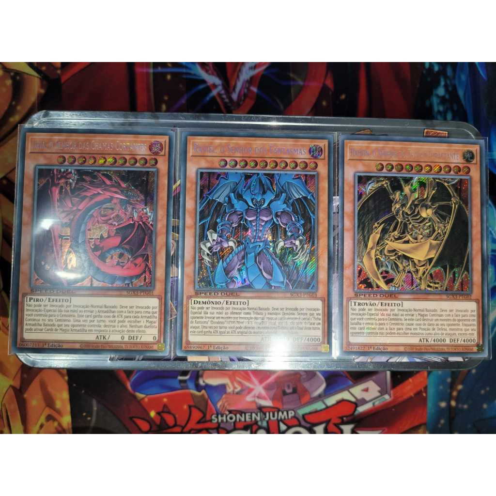 URIA + RAVIEL + HAMON - FERAS SAGRADAS - Raridade SECRET - Yugioh! Original Konami.