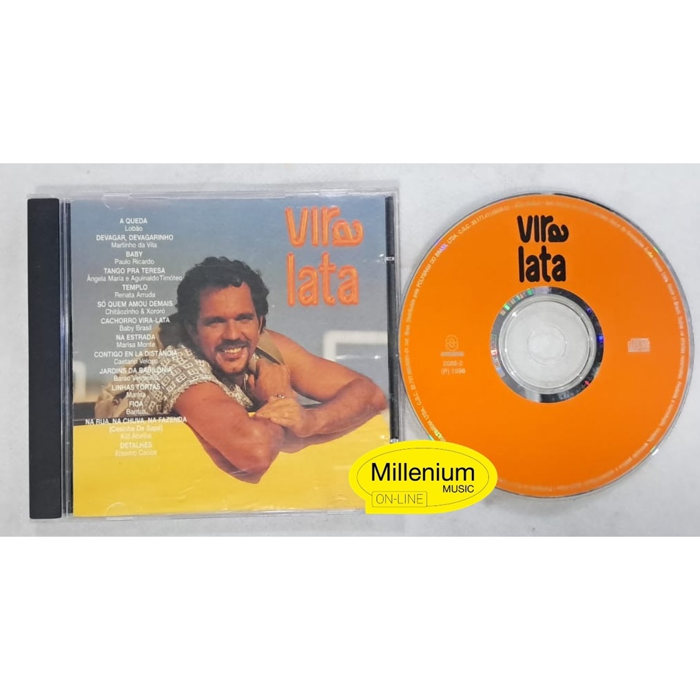 CD Vira Lata Trilha Sonora Nacional Da Novela 1996 Original Gravadora Colecionador Ótimo Estado