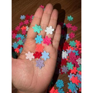 Mini Flor De Tecido 20mm Prensada kits Com 50 Unid Aplique Para Laço tiara festa Jardim artesanato em Oferta na Shopee