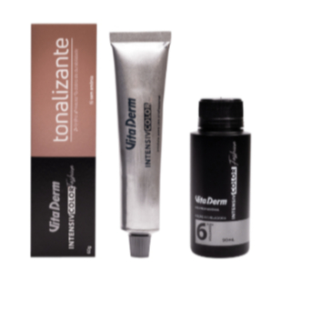Kit Tonalizante Vita Derm 60g + Ox 6 Vol 90ml • Coloração Profissional | Escolha o Tom