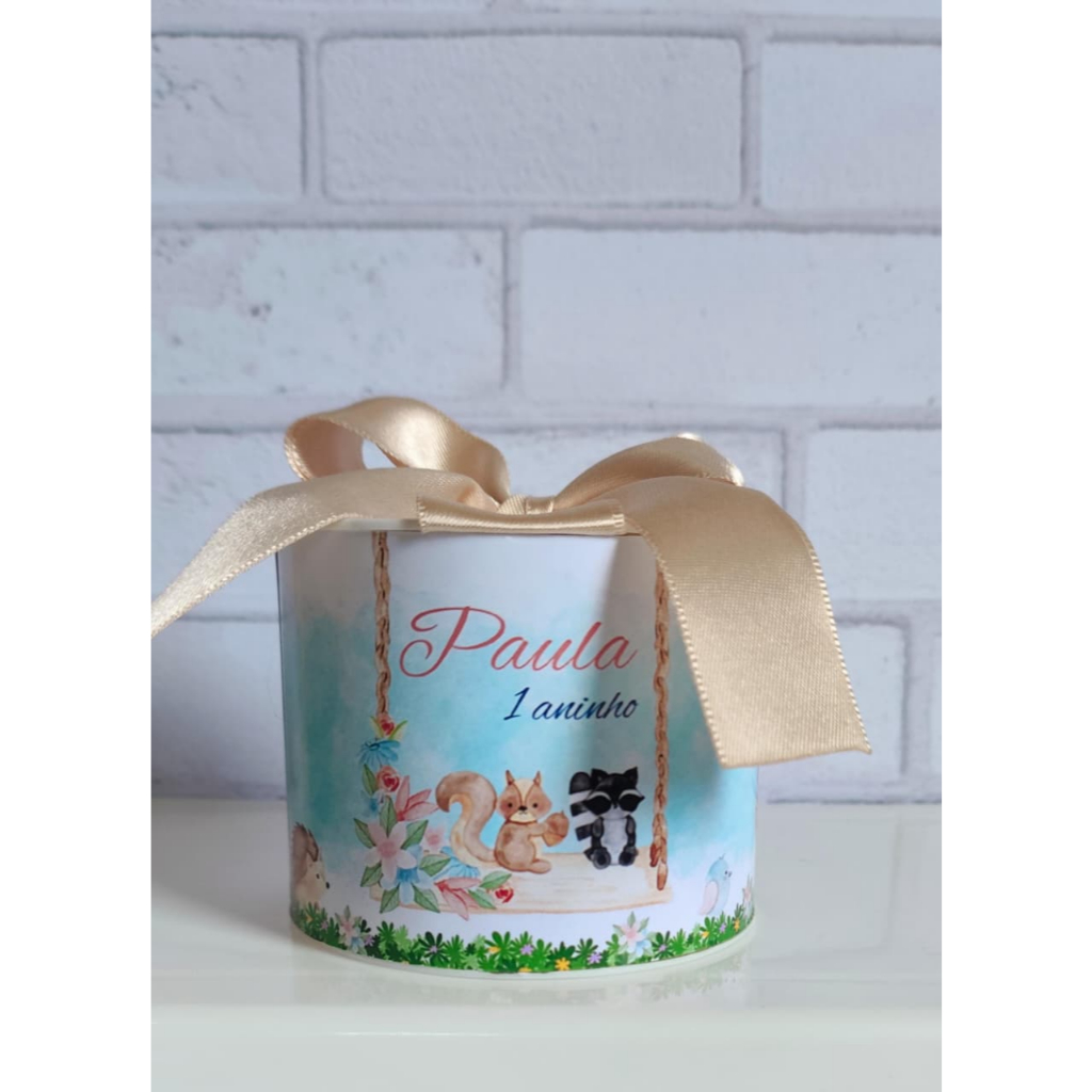 Kit Tubolatas personalizadas 5x6 - Lembrancinha de Aniversário Bosque  