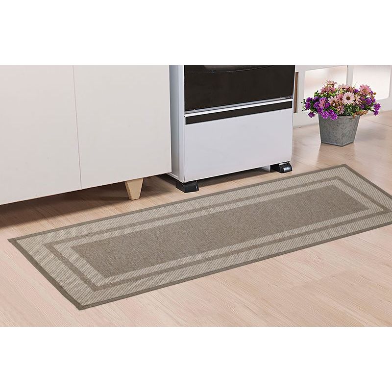 Passadeira Cozinha Tapete Decorativo Antiderrapante Médio 45X120 Médio Jaquard Premium