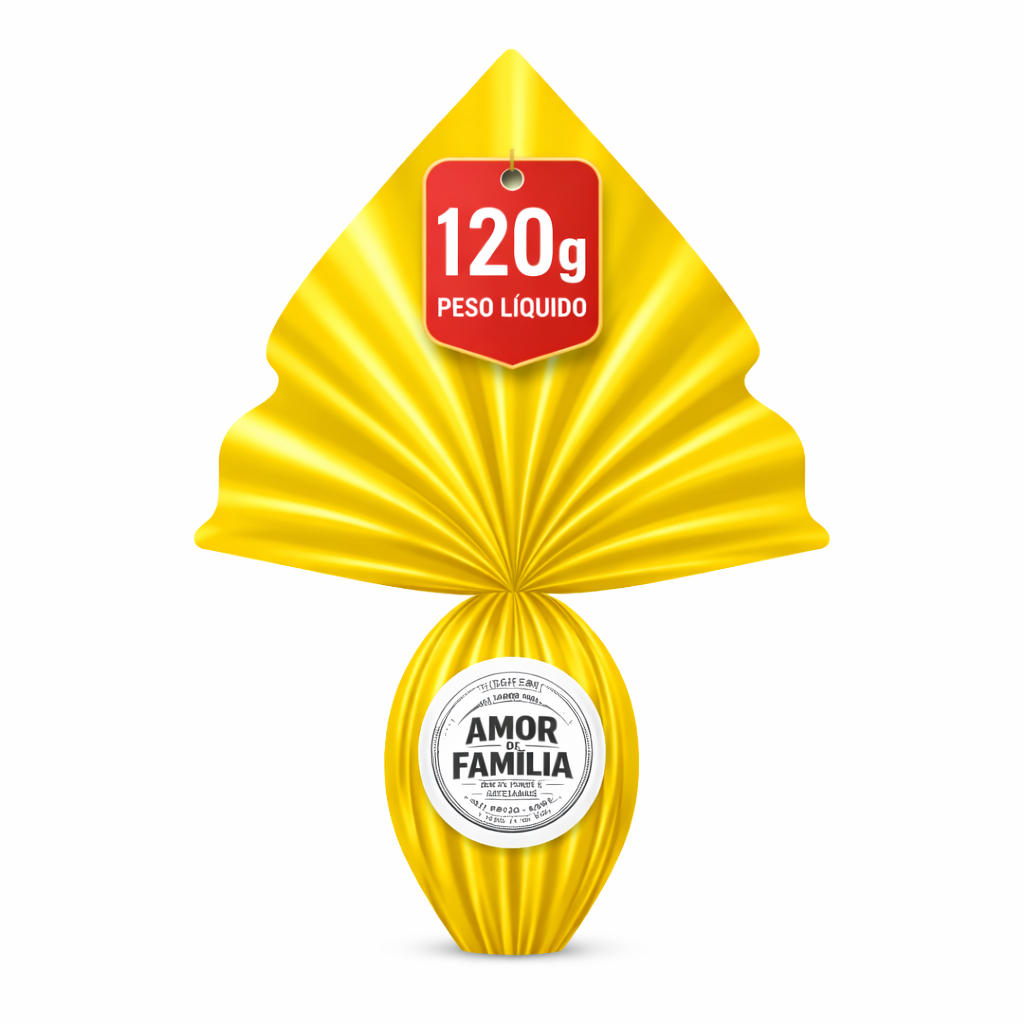 100 Ovo de Páscoa 120 gramas Chocolate Preto | Amor de Família