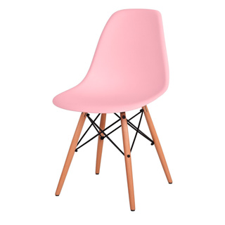 Cadeira Eiffel Pés de Madeira Várias Cores Escritorio Casa Loja Quarto Sala em Oferta na Shopee