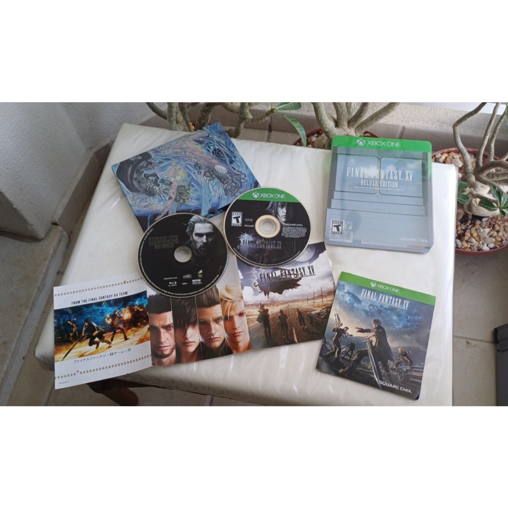 Final Fantasy 15 Deluxe Edition Steelbook Xbox Cib Impecável