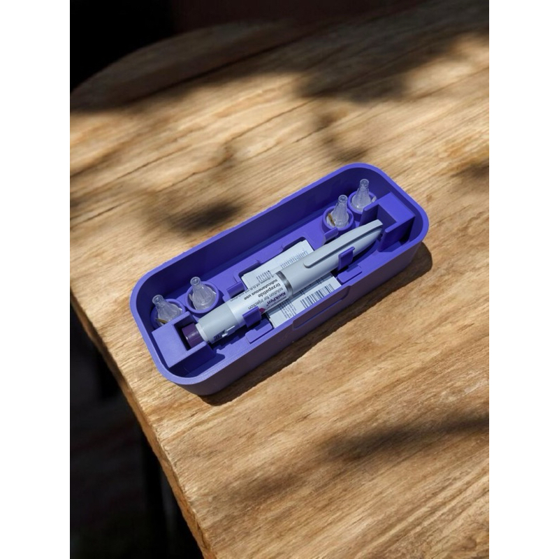 Estojo Case para Mounjaro Wegovy Ozempic - Porta Caneta Kwikpen e Agulhas - Estojo para Canetas Emagrecedoras!