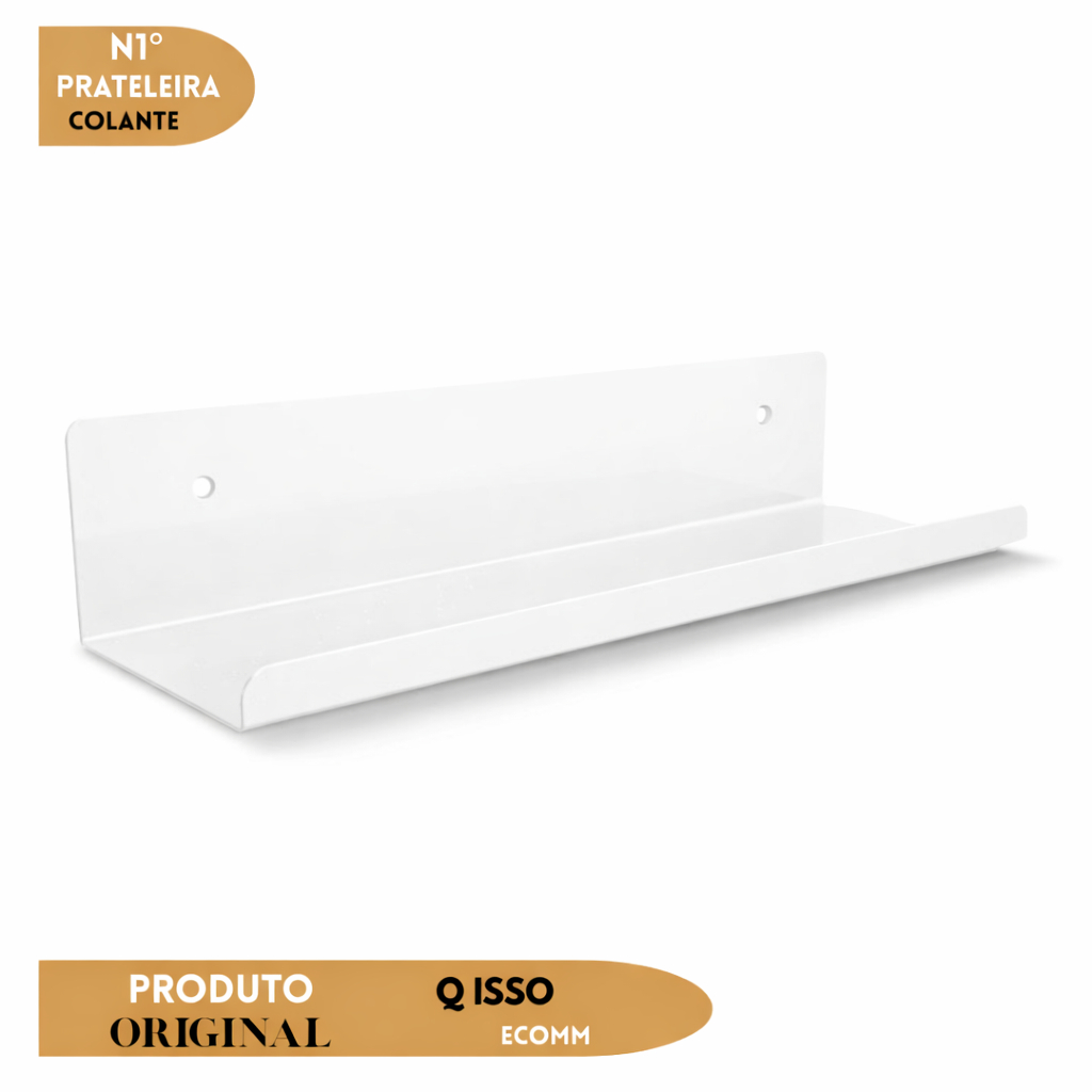 Prateleira Metálica Adesivo Decorativo Cozinha Temperos Perfumes Decorações Dupla Face ou Parafusos em Oferta na Shopee