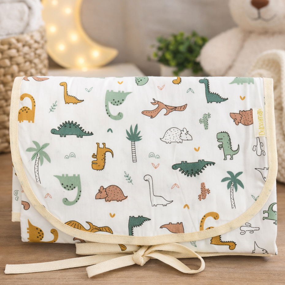 Trocador portátil bebe imperméavel grande 100% algodão menina menino várias estampas em Oferta na Shopee