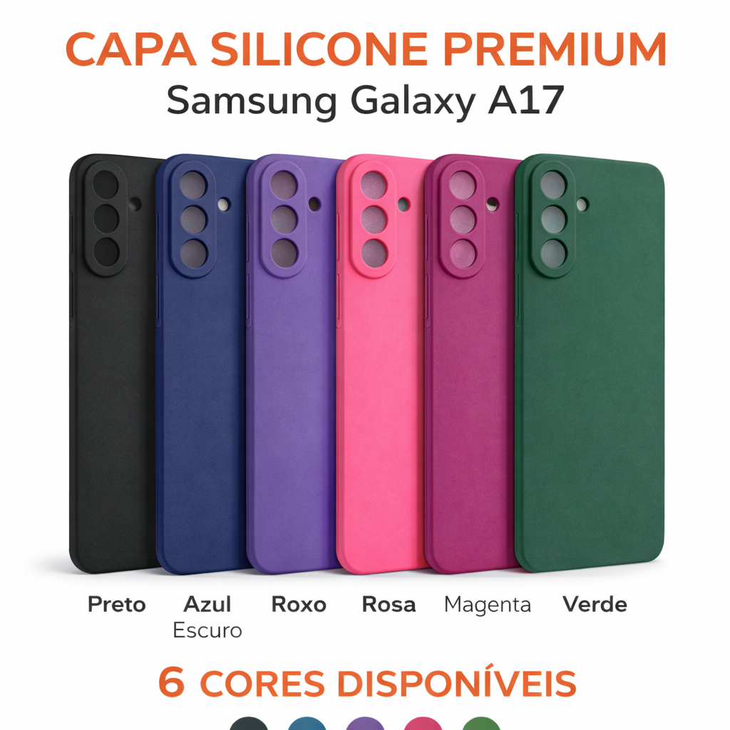 Capa Samsung Galaxy A17 + Película de Vidro - Proteção Total