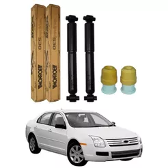 PAR AMORTECEDOR TRASEIRO FUSION 2006 A 2009 ORIGINAL MONROE + KITS