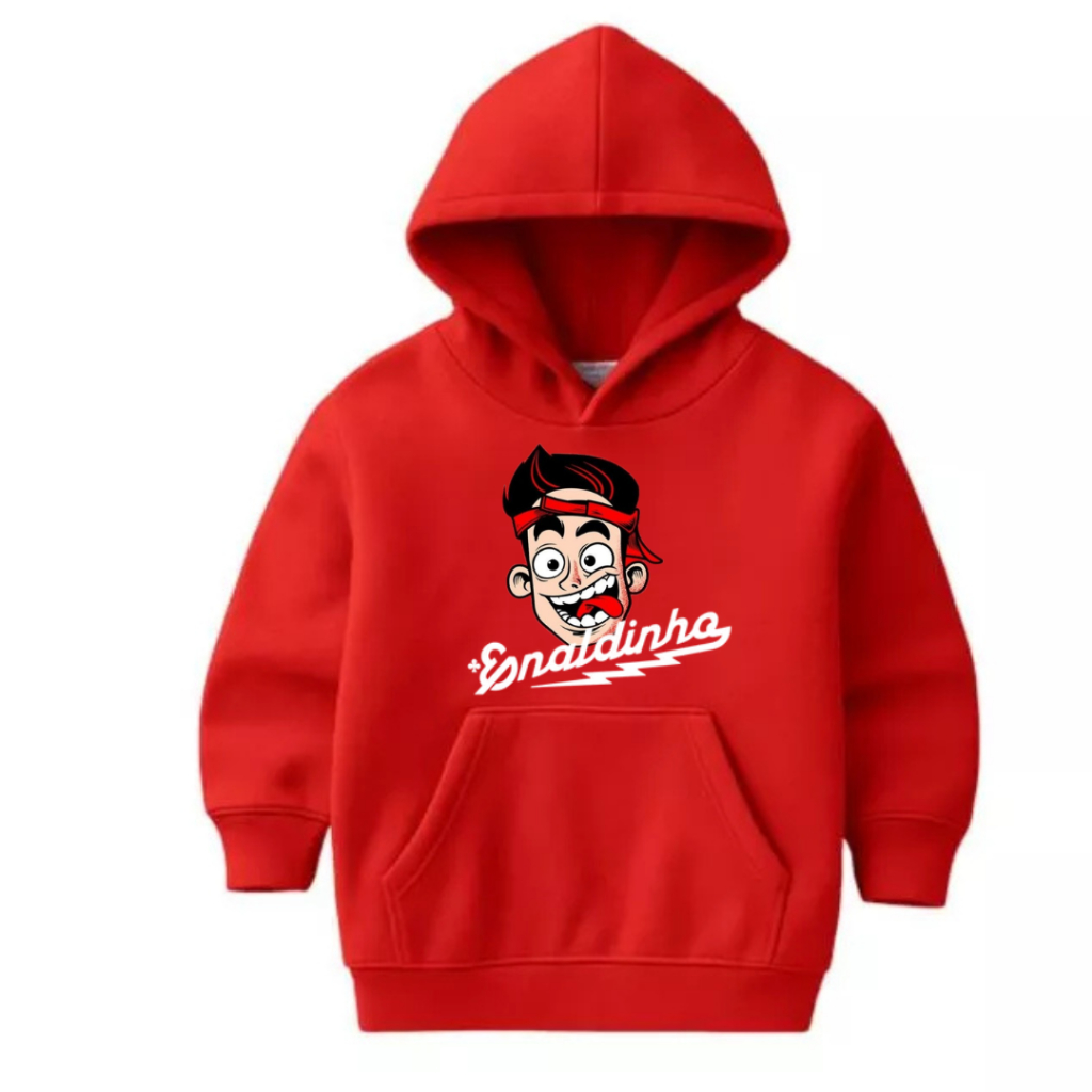 Moletom Canguru Estampado Enaldinho Youtuber Gamer Blusa de Moletom Frio Enaldinho Presente