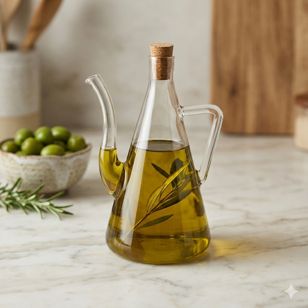 Galheteiro Azeite 500ml Vidro Borossilicato Porta Azeite Vinagre Cozinha Gourmet Antigotej...