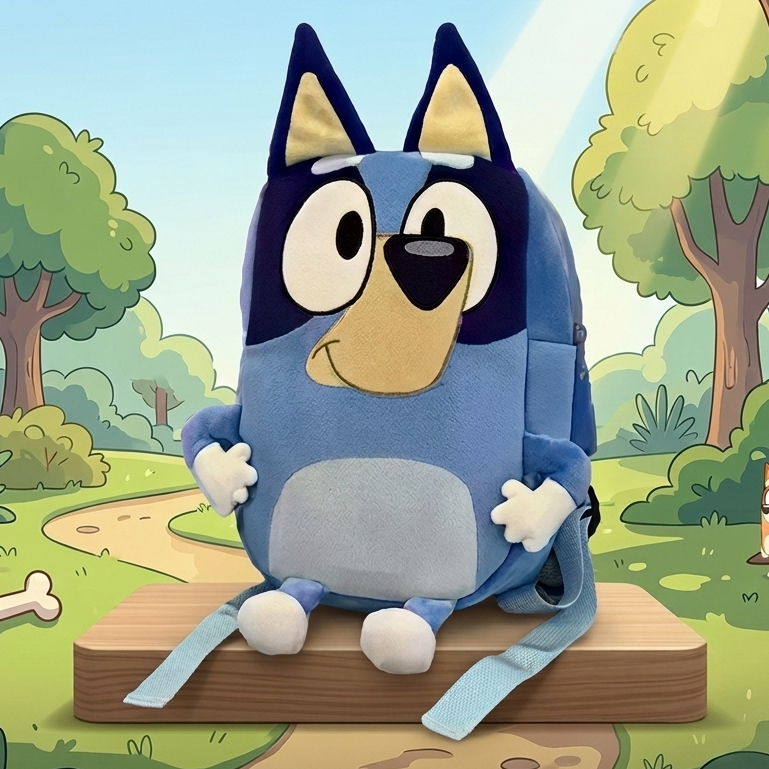 Mochila Bluey e Bingo Mochila de Pelúcia Grande Infantil