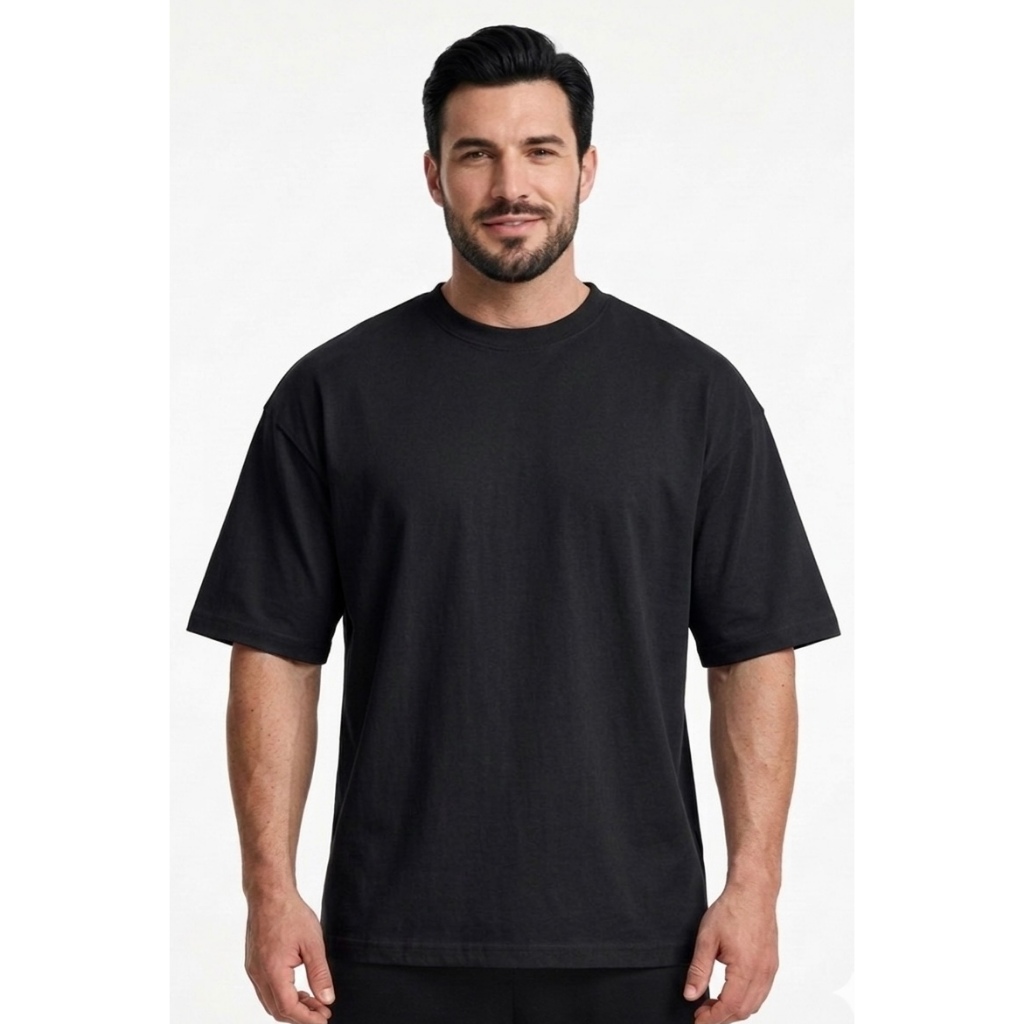 Camiseta Oversized Masculina Suedine 240gr Premium Padrão Americano Streetwear