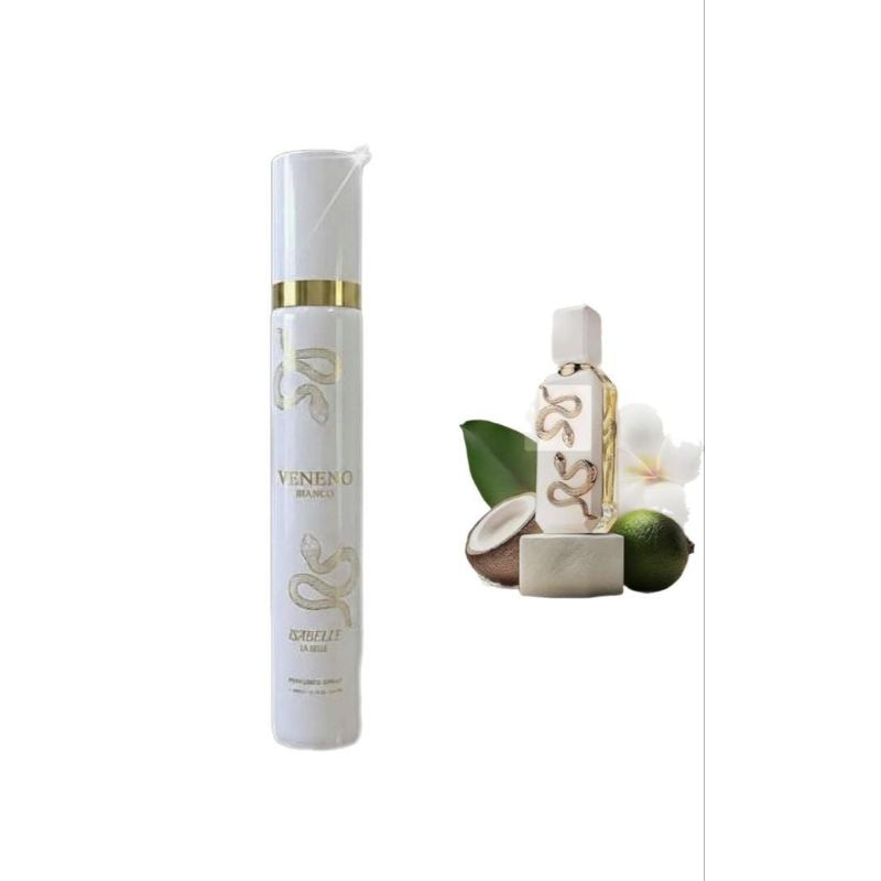 Veneno Bianco Body Spash 300ml Eau Parfum Isabelle La Belle  Feminino Gourmand Floral Frutado
