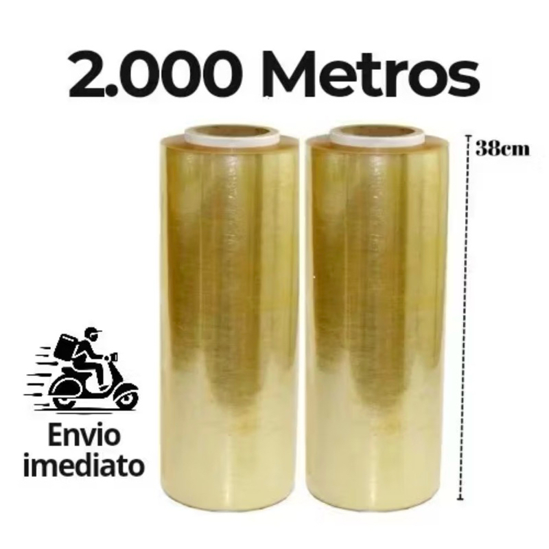 Filme PVC Transparente 38cm x 1000m 08 Micras