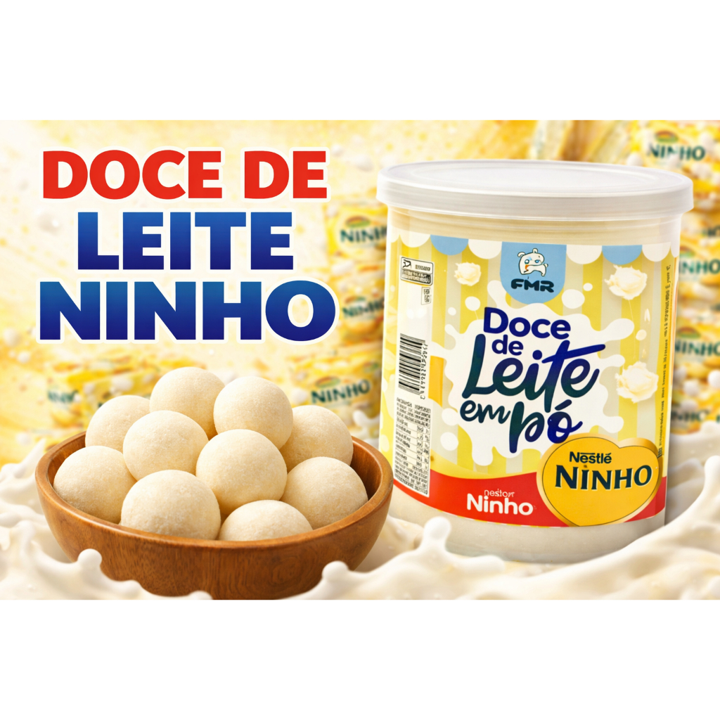 Doce De Leite Ninho Em Pote -  Disponivel em Dois Tamanho - Bolinhas de Doce -Envio Sabores Minas