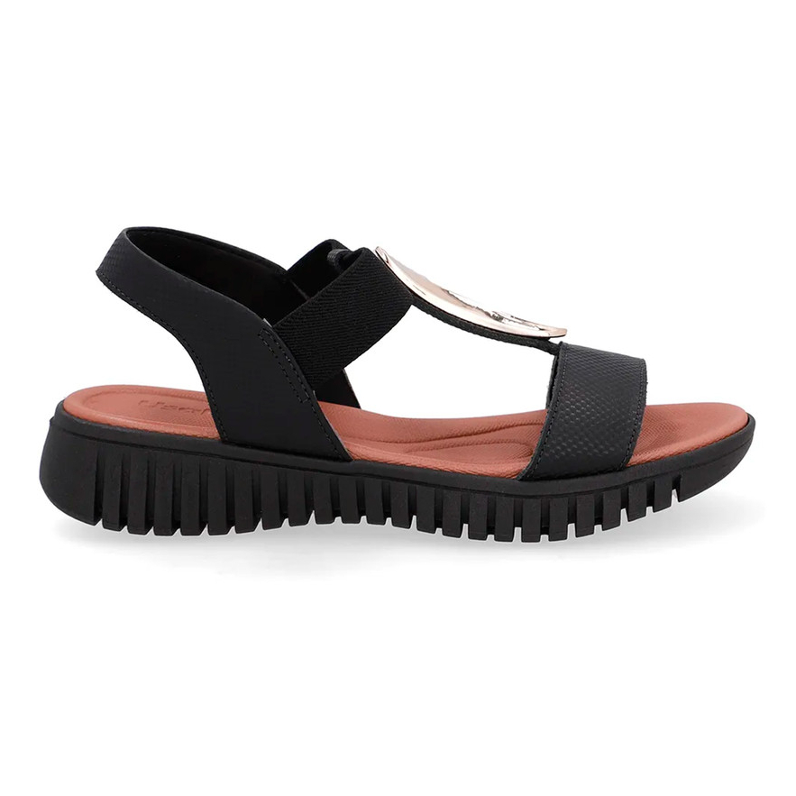 Sandália Feminina Usaflex Couro Original Confortável Calce Fácil Anatômica em Oferta na Shopee