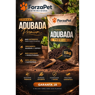Terra Adubada Premium 15kg – Solo Fertilizado para Plantas, Hortas e Jardins | Alta Fertilidade em Oferta na Shopee