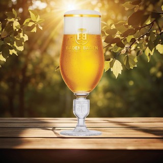 Taça de Cristal Baden Baden com Brasão para Cerveja 360ml - Ruvolo