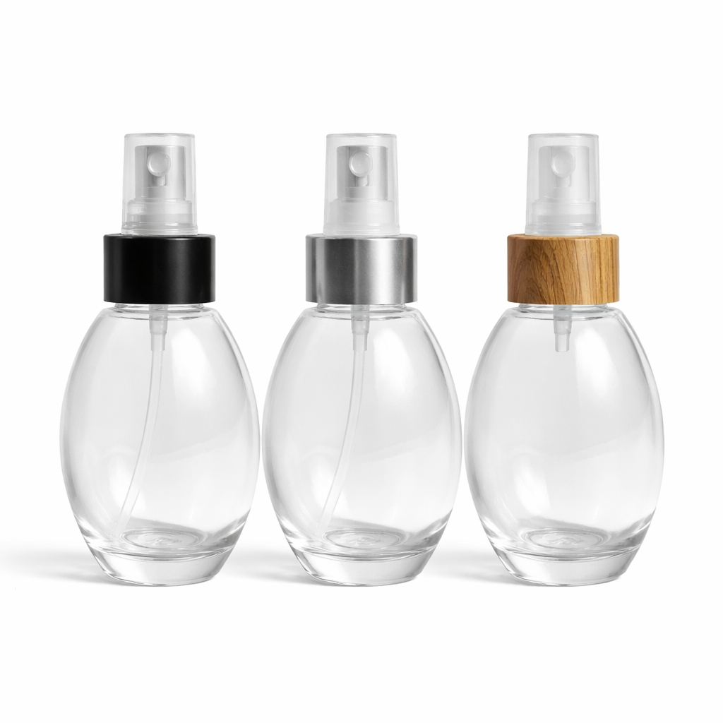 Frasco de Vidro Oval 100ml Rosca 28 para Perfumes – Elegância e Sofisticação em Oferta na Shopee