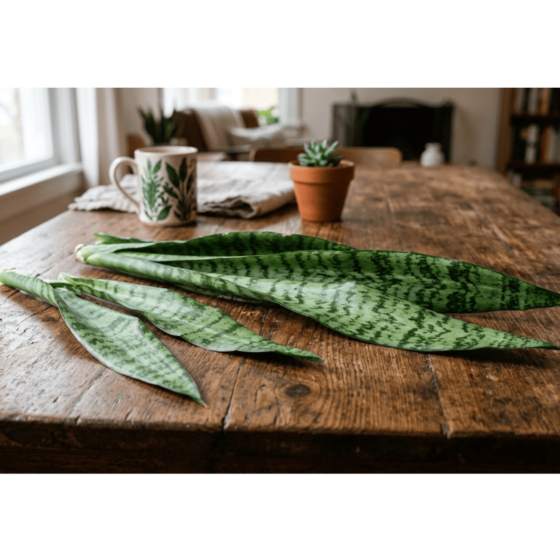 Kit 5 Unidades Espada de São Jorge - 40cm - Folhas Frescas para BANHOS ou para MUDAS