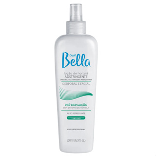 Loção de Hortelã Adstringente Pré-Depilação Depil Bella 500 ml em Oferta na Shopee