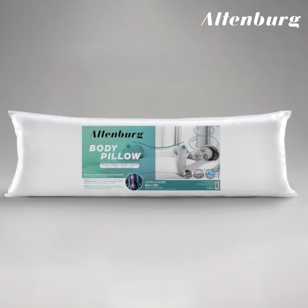 Travesseiro De Corpo Altenburg Body Pillow Grávida Gigante Xuxão 40x1,30 Antialérgico em Oferta na Shopee