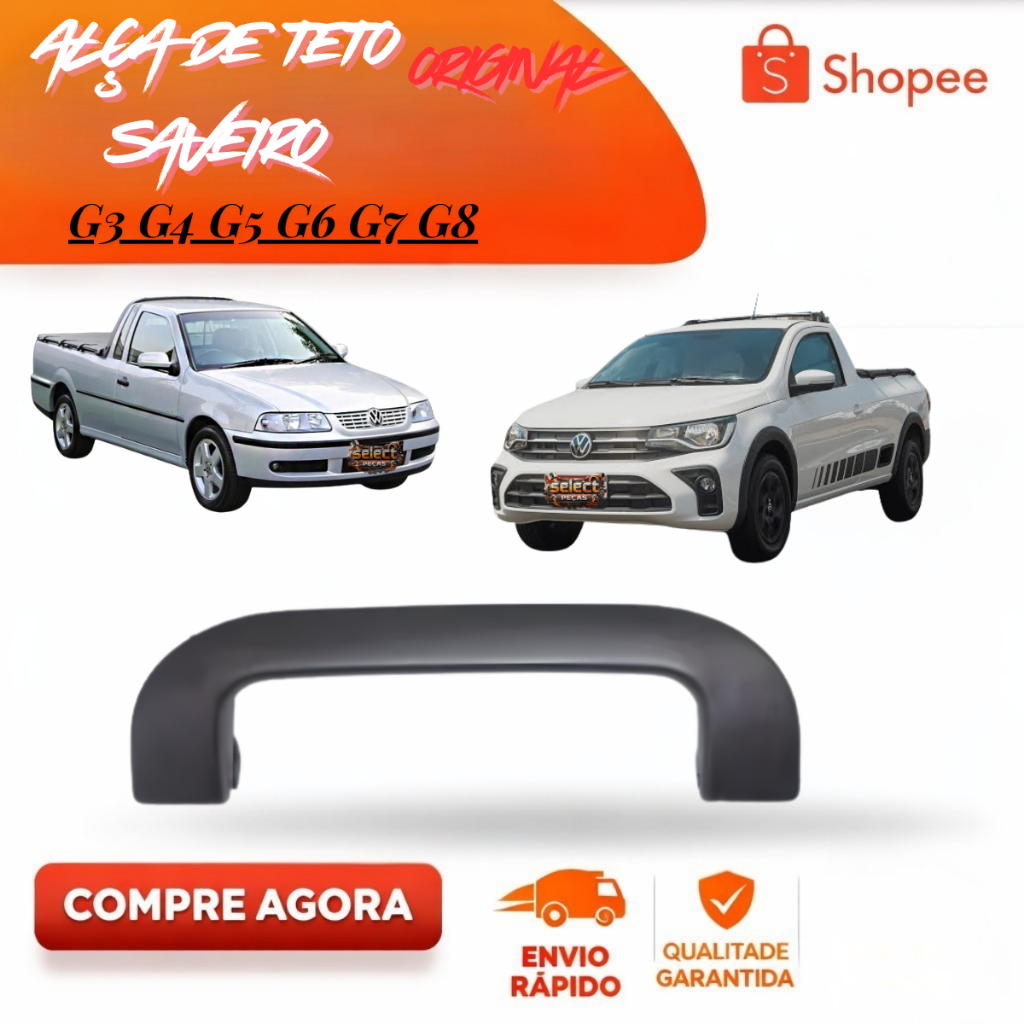 Alça de Teto Puxador Gol Voyage Saveiro G3 G4 G5 G6  Original