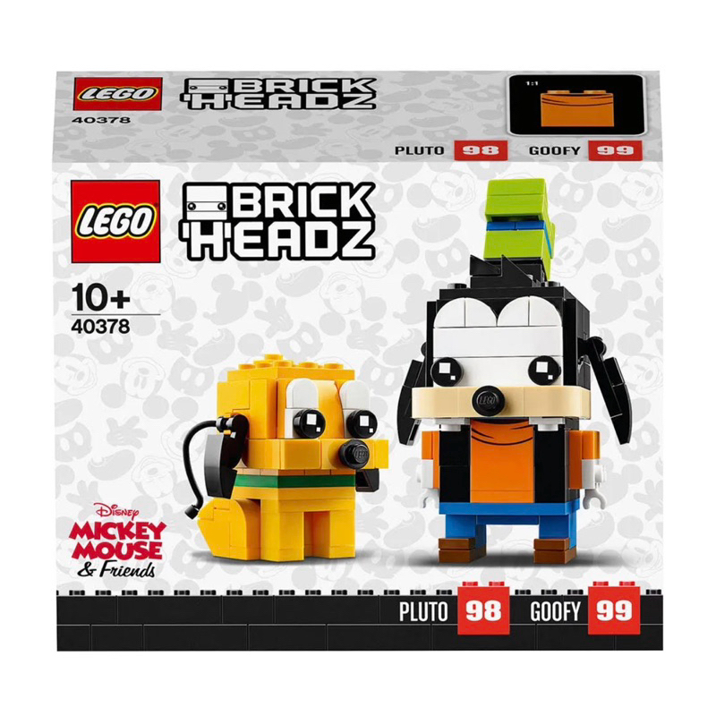 LEGO 40378 - Brick Headz - Pateta e Pluto