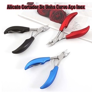 Alicate mola dupla De Cortar Unha Curvado Profissional Aço Inox Manicure Pedicure Podologia De Unha em Oferta na Shopee