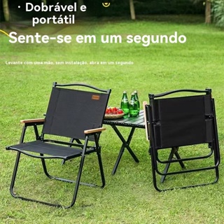 Cadeira Portátil Dobrável Pesca Camping Praia Encosto 150kg em Oferta na Shopee