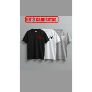 Kit 3 Camisetas Estampadas Masculina e Feminina | Modelos Variados Unissex Casual kit casal kit camisetas