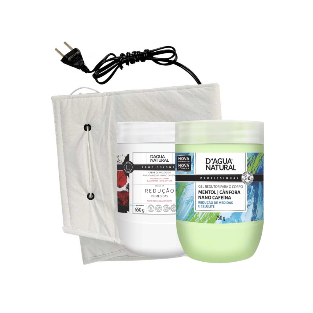 Creme Pimenta Negra + Gel Redutor + Cinta Termica