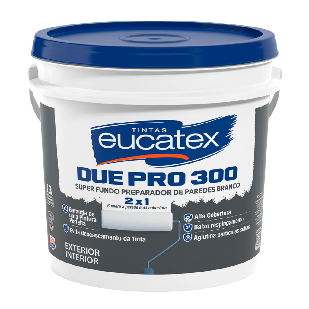 Fundo Selador Eucatex Due Prop 300 Fundo Selador 15l Branco Fosco
