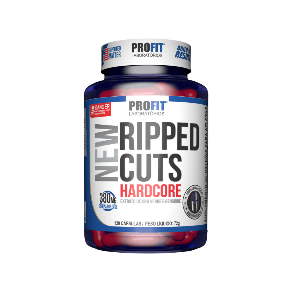 Termogênico Ripped Cuts Hardcore Cafeína 380mg 120 / 60 Cápsulas Profit Labs Energia e Foco em Oferta na Shopee