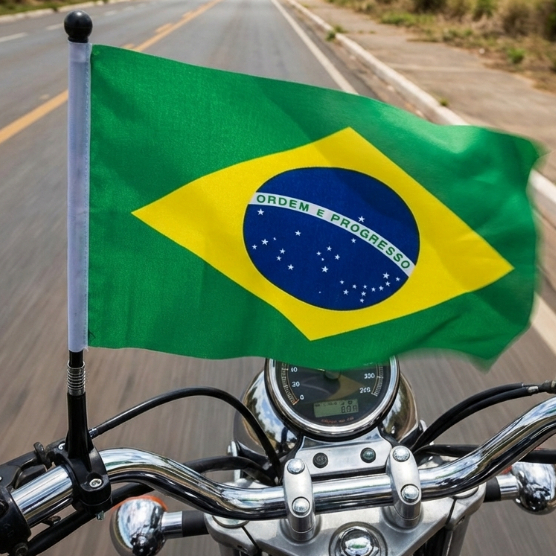 Bandeira bandeirinha do brasil 20x14cm para moto / bicicleta / bike edição 2026 copa do mundo