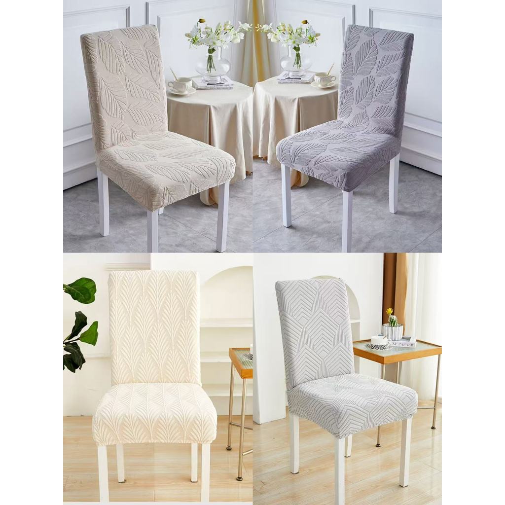 Kit 6 Capas de Cadeiras Elásticas Protetor de Cadeiras Tecido de Luxo Macia Cobertura Lavável Removível em Oferta na Shopee