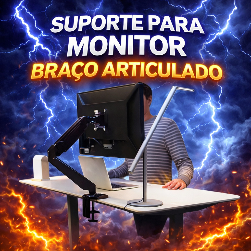 Suporte Para Monitor Braço Articulado 17 A 27 polegadas BMG-25