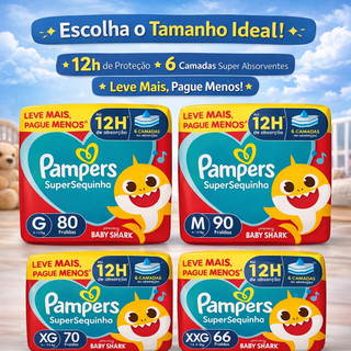 PAMPERS - Fralda Supersec (ESCOLHA O TAMANHO)