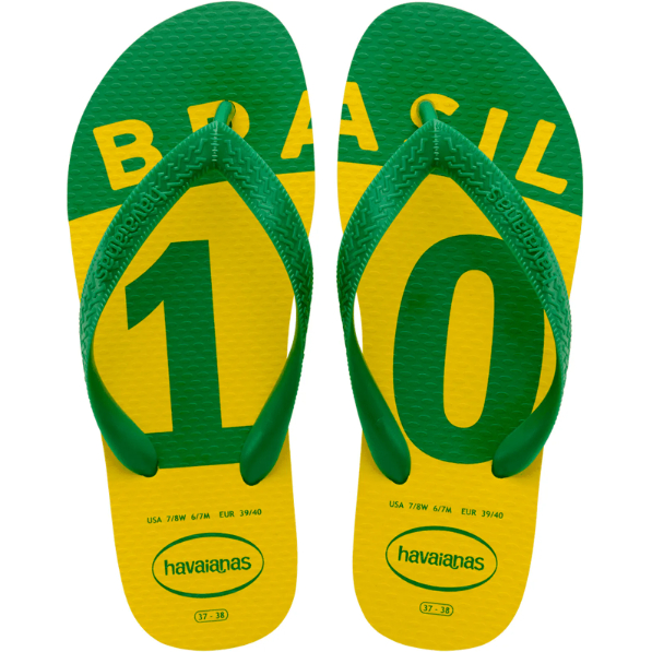 Chinelo Havaianas Original Copa 10 Brasil Conforto Unissex TAM: 41/42 em Oferta na Shopee
