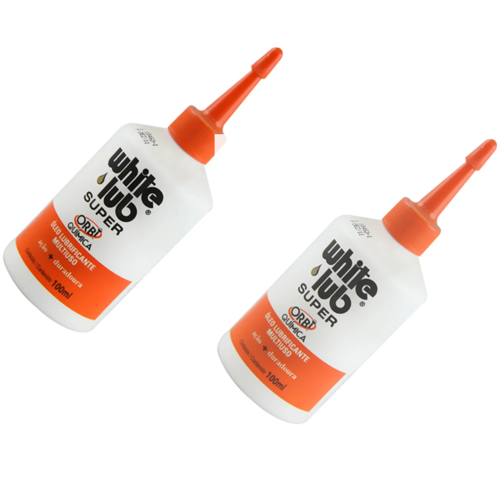 Kit 2 Óleos Lubrificantes Multiusos White Lub 100ml em Oferta na Shopee