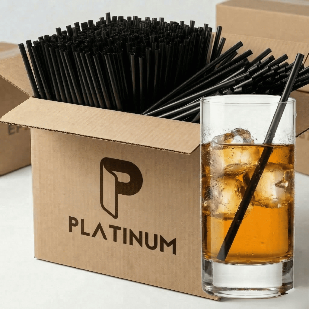 1200/2400 Canudos De Plastico Biodegradavel Drink Milkshake Açaí 8mm - Atacado em Oferta na Shopee