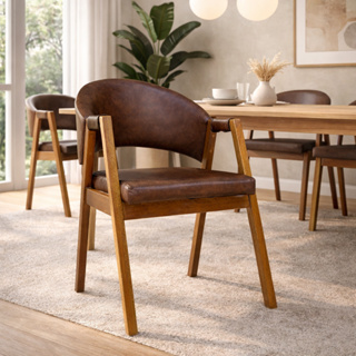 Cadeira Para Sala de Jantar Mesa Cozinha Lua Corino Alta Qualidade e Conforto em Oferta na Shopee