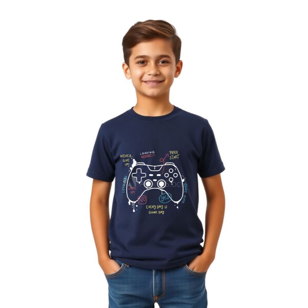 Camiseta Infantil Masculina Algodão Roupa Menino Estampada Moda Criança Confortável Casual Verão Dia a Dia Estilosa 2-14