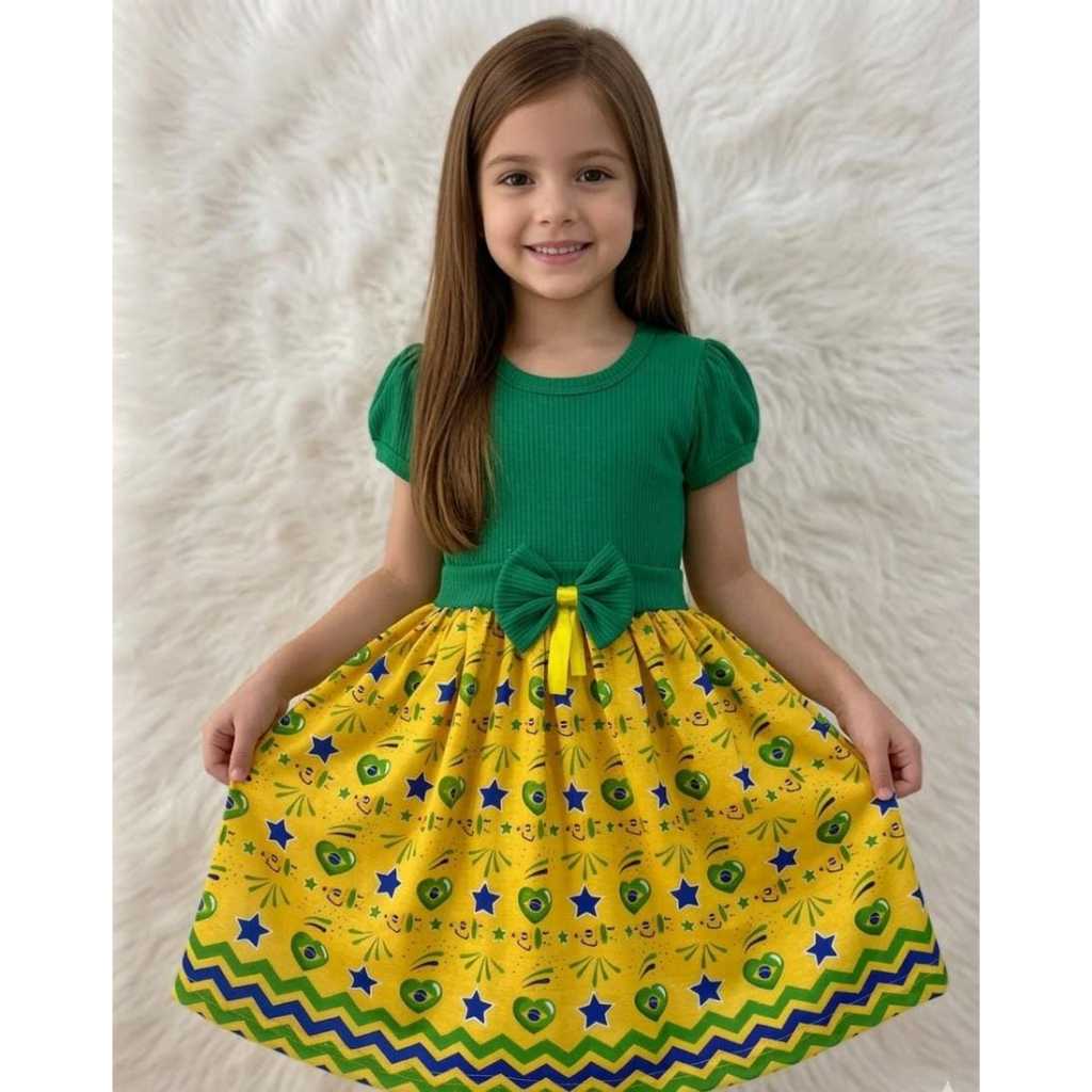 Vestido infantil da Copa do Mundo 2026