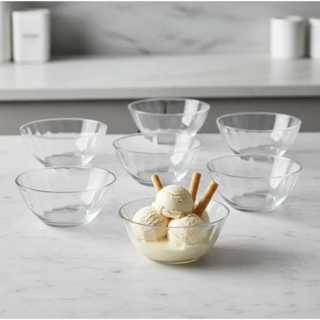 Conjunto 6 Bowl De Vidro Transparente Carmine Potes Sobremesa Petiscos Tigelas Resistente em Oferta na Shopee
