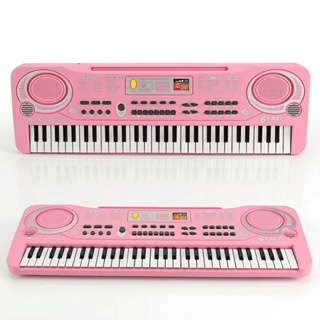 Teclado Eletrônico Música Digital Rosa Elétrico Instrumento Brinquedo de Aprendizagem em Oferta na Shopee