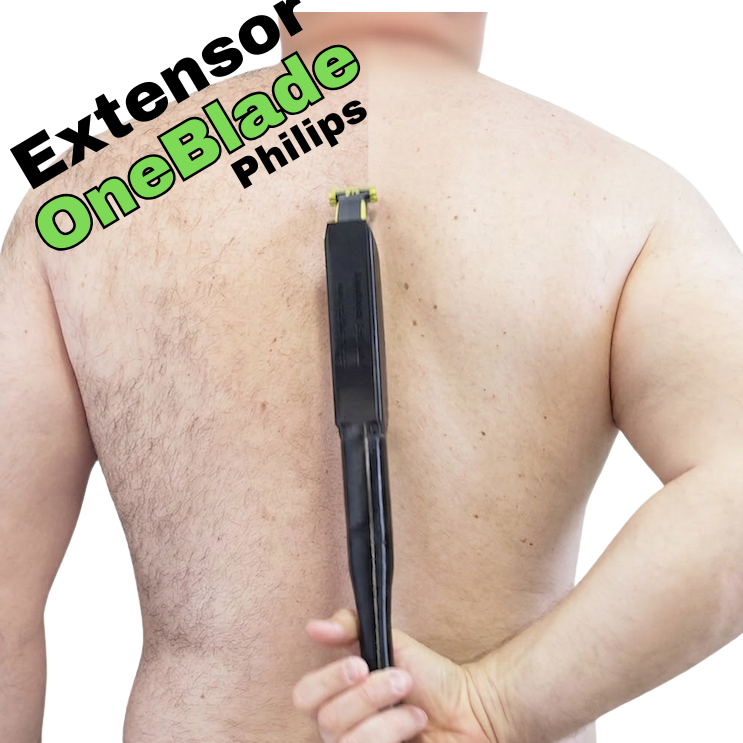 Extensor Philips OneBlade Costas Alcança Áreas Difíceis QP 2724 2824 Extensor Philips OneBlade Costas Alcança Áreas Difíceis QP 2724 2824